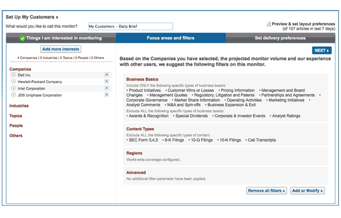 Image for 'How to set up a Monitor to track My Customers or a Target Account List' (C)