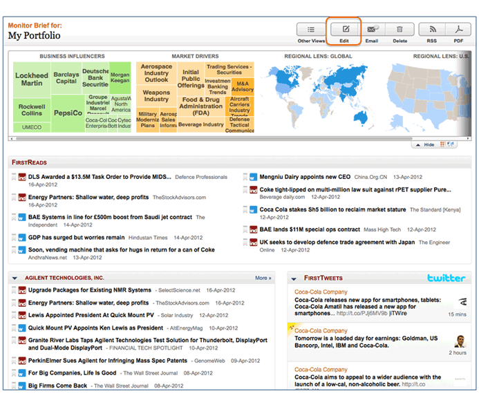 Image for 'How to set up a Monitor to track a company portfolio or watch list' (E)