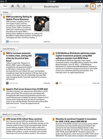 Image for 'How to bookmark and forward any content' (iPad - Bookmarking)